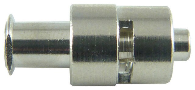 1-way Luer-to-Luer adapter FLL to MLL (plated brass)