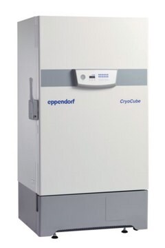 Eppendorf&#174; CryoCube&#174; F740h capacity 740&#160;L, classic interface, handle left side, 3 shelves, LN2 backup system, AC/DC input 120—220 V, US 3-pin plug (NEMA L5-15 twist-lock cable)