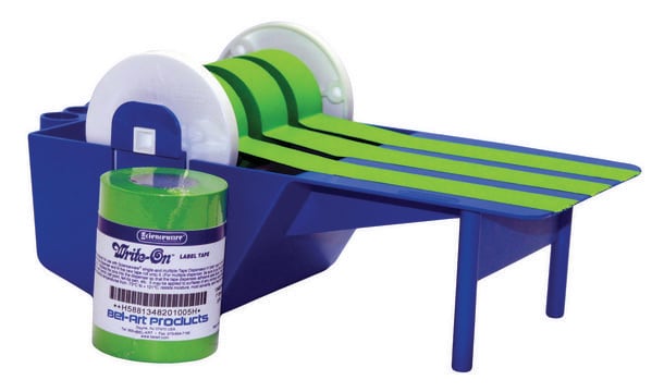 Bel-Art&#174; Write-on&#8482; Label Tape roll size 15&#160;yard, green, width 1&#160;in., pk of 3