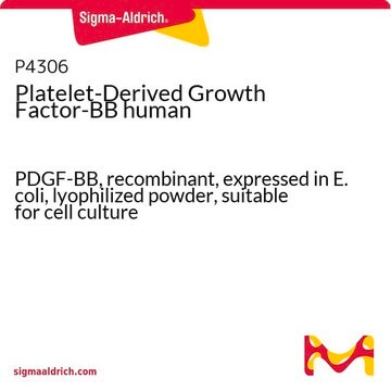 Platelet-Derived Growth Factor-BB human PDGF-BB, recombinant, expressed in E. coli, lyophilized powder, suitable for cell culture