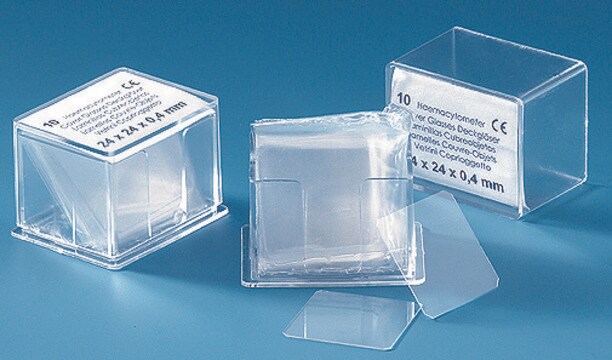 BRAND&#174; Haemacytometer cover glass, for counting chambers borosilicate glass, size 22&#160;mm × 30&#160;mm × 0.4&#160;mm