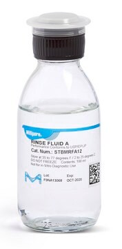 Fluid A - Ready-to-use Rinse Fluid bottle capacity 125&#160;mL, bottle filling volume 100&#160;mL, closure type, Black screw cap with septum and protector, double packed of 12&#160;bottles