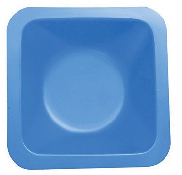 Weigh Boat Medium, square blue polystyrene, pk of 500&#160;ea