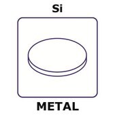 Silicon disks, 15.9mm, thickness 0.38mm, single crystal, n-type, 100%