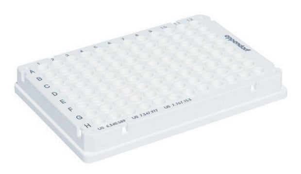 Eppendorf twin.tec&#174; Real-Time PCR Plates 96 Skirted, PCR clean, volume 150&#160;&#956;L, white plate (white wells), pack of 25