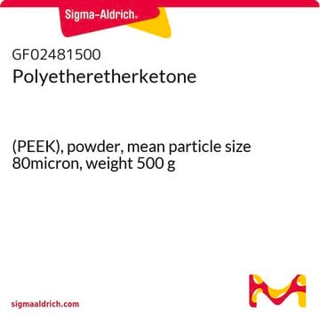 Polyetheretherketone (PEEK), powder, mean particle size 80micron, weight 500&#160;g