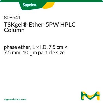 TSKgel&#174; Ether-5PW HPLC Column phase ether, L × I.D. 7.5&#160;cm × 7.5&#160;mm, 10&#160;&#956;m particle size