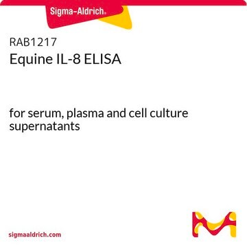 Equine IL-8 ELISA for serum, plasma and cell culture supernatants