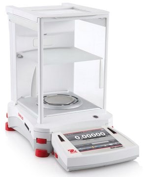 Ohaus&#174; Explorer&#174; Semi-Micro Balance Model EX225D, weighing capacity 120-220&#160;g, resolution: 0.01_mg/0.1&#160;mg, AC/DC input 230 V, universal plug set