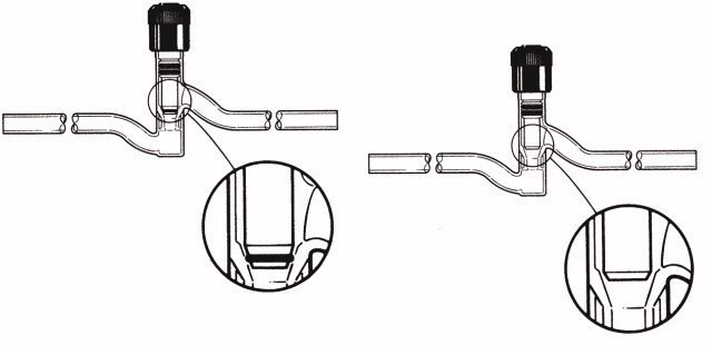 HI-VAC&#174; vacuum valves 90° angle, O-ring tip: no, bore 0-4&#160;mm