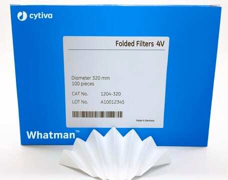 Whatman&#174; Prepleated Qualitative Filter Paper, Grade 4V circles, diam. 18.5&#160;mm, pack of 100