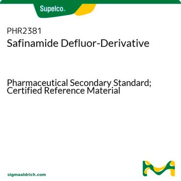 Safinamide Defluor-Derivative Pharmaceutical Secondary Standard; Certified Reference Material