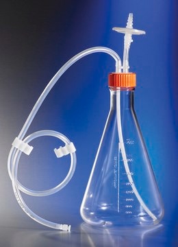 Corning&#174; Erlenmeyer flask, with aseptic connector volume 2&#160;L, I.D. 1/4&#160;in., sterile