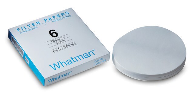 Whatman&#174; qualitative filter paper, Grade 6 circles, diam. 125&#160;mm, pack of 100