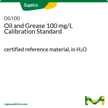 Oil and Grease 100 mg/L Calibration Standard certified reference material, in H2O