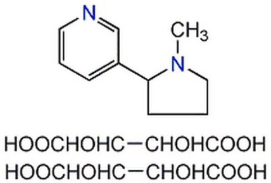 (--)-Nicotine, Ditartrate Potent agonist of the nicotinic acetylcholine receptor.