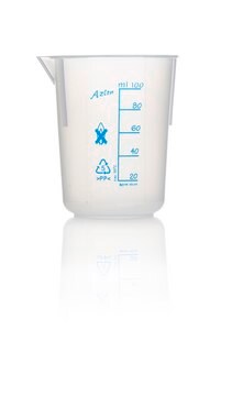 Azlon Tapered Beakers with Printed Graduations polypropylene, capacity 100&#160;mL