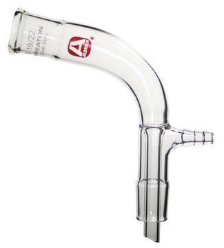 Aldrich&#174; bent vacuum-distilling adapter w/ ground joints, joint: ST/NS 19/22