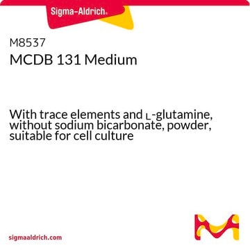 MCDB 131 Medium With trace elements and L-glutamine, without sodium bicarbonate, powder, suitable for cell culture