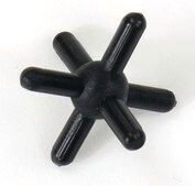 Cochranes atom centers for Orbit molecular models carbon, octahedral, black