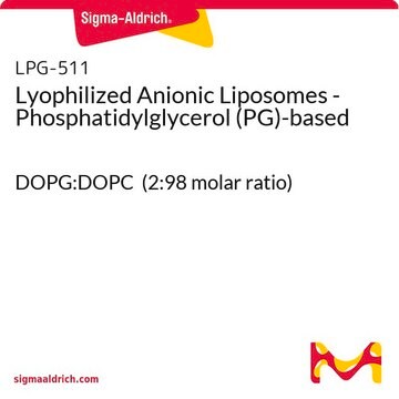 Lyophilized Anionic Liposomes - Phosphatidylglycerol (PG)-based DOPG:DOPC (2:98 molar ratio)