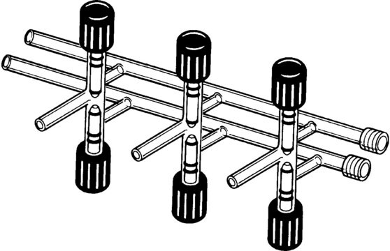 ACE Manifold with threaded stopcocks positions, 5