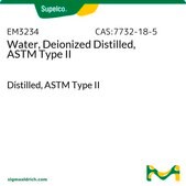 Water, Deionized Distilled, ASTM Type II Distilled, ASTM Type II