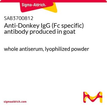 Anti-Donkey IgG (Fc specific) antibody produced in goat whole antiserum, lyophilized powder