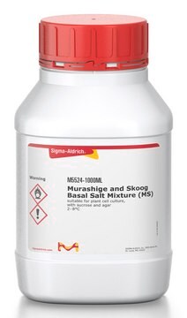 Murashige and Skoog Basal Salt Mixture (MS) powder, suitable for plant cell culture