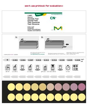 Cyanide Test colorimetric, 0.002-0.030&#160;mg/L (CN-), for use with MCOLORTEST&#174;