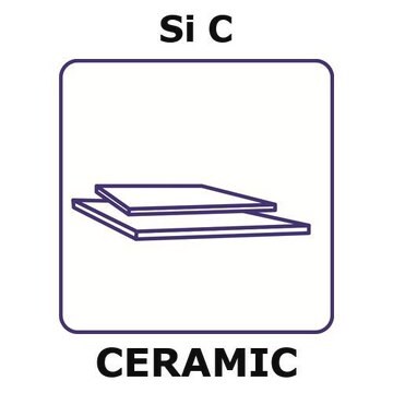 Silicon carbide - reaction bonded sheet, thickness 5.0&#160;mm, size 50 × 50&#160;mm, condition ground