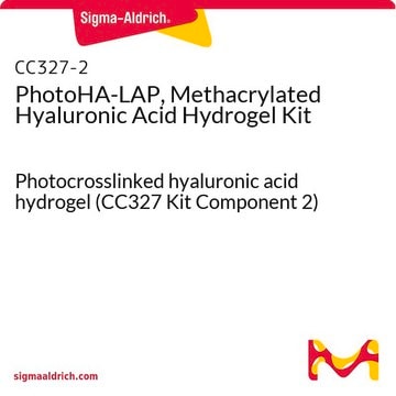 PhotoHA-LAP, Methacrylated Hyaluronic Acid Hydrogel Kit Photocrosslinked hyaluronic acid hydrogel (CC327 Kit Component 2)