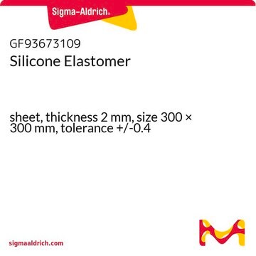 Silicone Elastomer sheet, thickness 2&#160;mm, size 300 × 300&#160;mm, tolerance +/-0.4