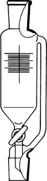 Lenz&#174; dropping funnel with pressure equalizing arm capacity 1,000&#160;mL, joint: ST/NS 29/32, PTFE key