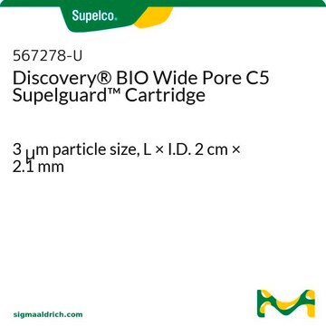 Discovery&#174; BIO Wide Pore C5 Supelguard Cartridge 3&#160;&#956;m particle size, L × I.D. 2&#160;cm × 2.1&#160;mm