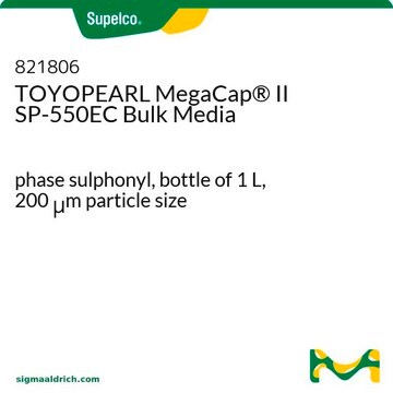 TOYOPEARL MegaCap® II SP-550EC Bulk Media bottle of 1 L, phase sulphonyl, 200 μm particle size