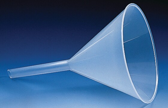 BRAND&#174; funnel with internal fluting diam. 80&#160;mm, stem diam. × L 10&#160;mm × 69&#160;mm