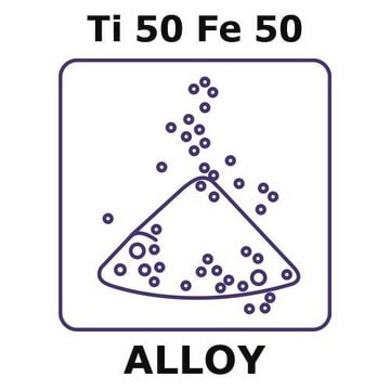 Titanium-iron powder, Ti50Fe50 powder, 150micron max. particle size, alloy pre-cursor, 100g