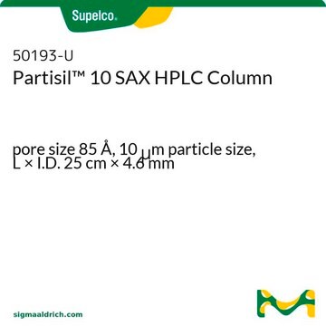 Partisil&#8482; 10 SAX HPLC Column pore size 85&#160;Å, 10&#160;&#956;m particle size, L × I.D. 25&#160;cm × 4.6&#160;mm