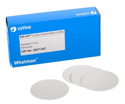 Whatman&#174; glass microfiber filters, Grade 934-AH&#174; circles, diam. 110&#160;mm