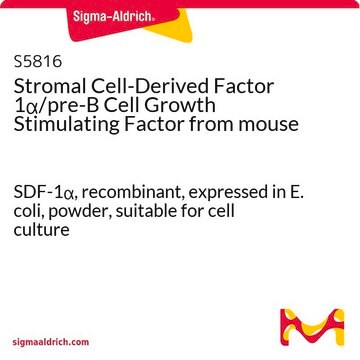 Stromal Cell-Derived Factor 1&#945;/pre-B Cell Growth Stimulating Factor from mouse SDF-1&#945;, recombinant, expressed in E. coli, powder, suitable for cell culture