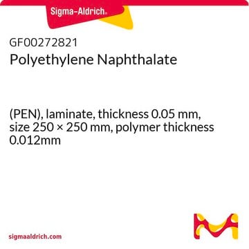 Polyethylene Naphthalate (PEN), laminate, thickness 0.05&#160;mm, size 250 × 250&#160;mm, polymer thickness 0.012mm