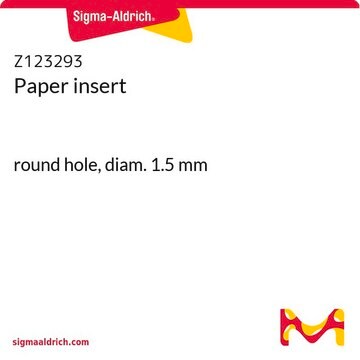 Paper insert round hole, diam. 1.5&#160;mm