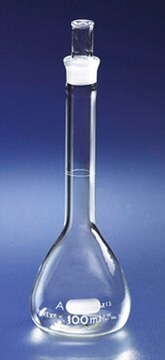 Pyrex&#174; class A volumetric flask with ST joint, flask only capacity 200&#160;mL