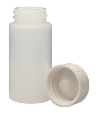 WHEATON&#174; liquid scintillation vial with seperate PE cone lined urea cap transparent high-density polyethylene bottle, capacity (20&#160;mL), screw cap, case of 1,000&#160;ea Bulk packed vials with screw caps in separate bag