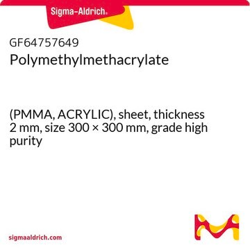 Polymethylmethacrylate (PMMA, ACRYLIC), sheet, thickness 2&#160;mm, size 300 × 300&#160;mm, grade high purity