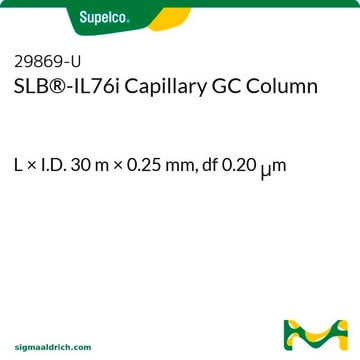 SLB&#174;-IL76i Capillary GC Column L × I.D. 30&#160;m × 0.25&#160;mm, df 0.20&#160;&#956;m