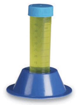 One Well rack Polystyrene Friction-fit, blue, Holds 1 x 50 mL tube