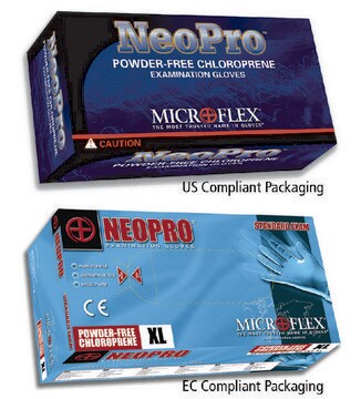 Microflex&#174; NeoPro&#174; powder-free chloroprene gloves size 6&#8209;6.5 S