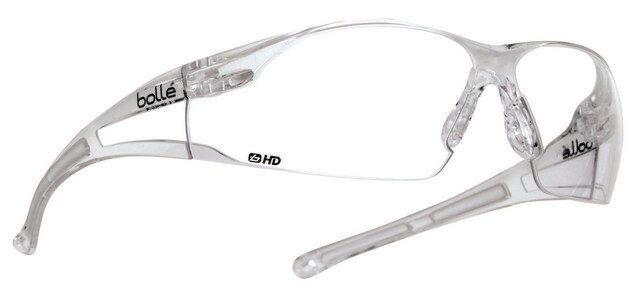 Bollé Rush safety spectacles, HD coated for perfect optical quality ANSI compliant